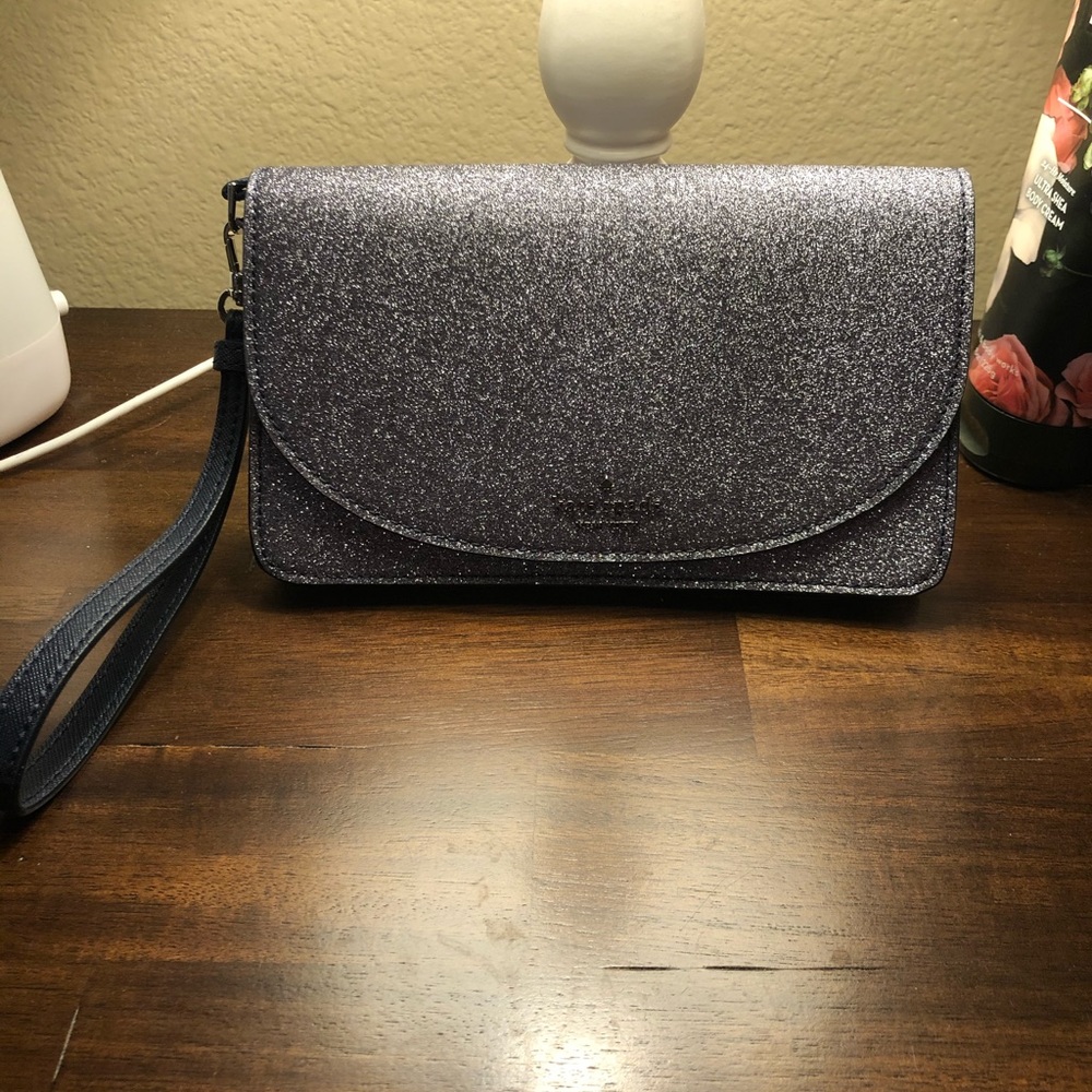 COPY - Coach blue sparkle wallet